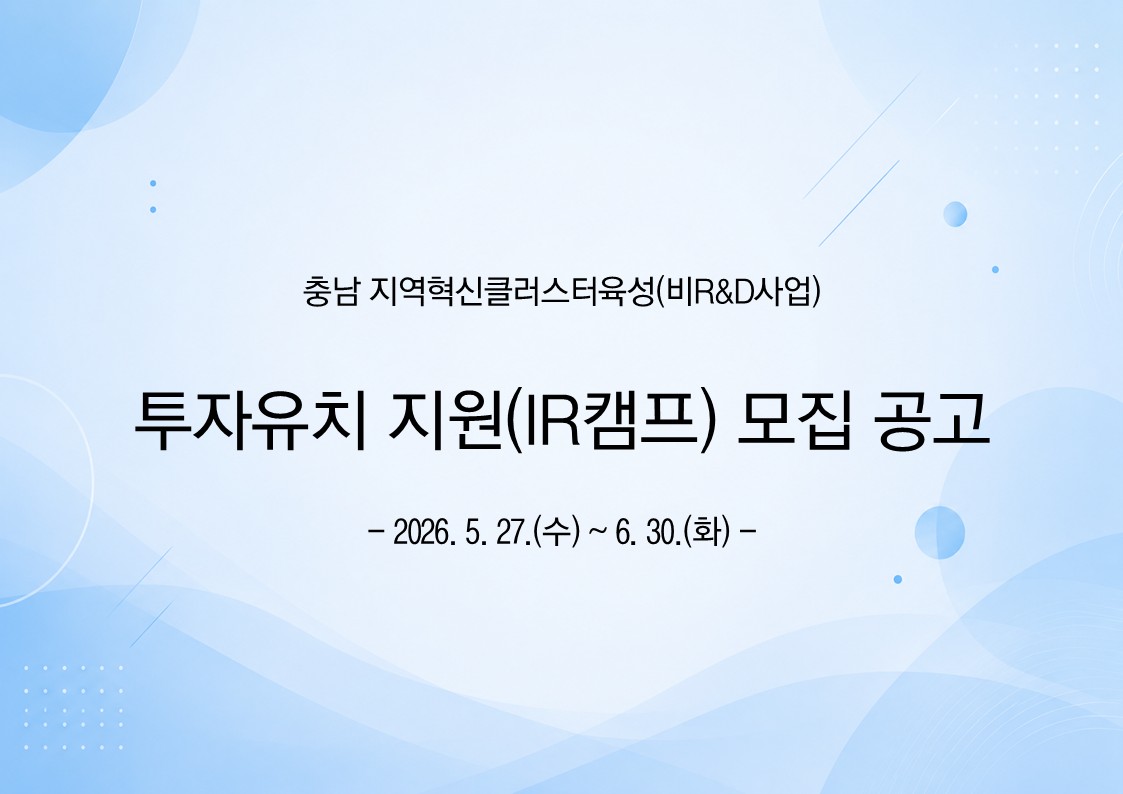 투자유치 지원(IR 캠프)